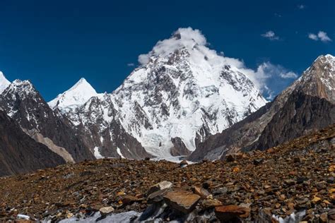 K2 Mountain Peak, Second Highest Mountain Peak in the World at 8,611 Meter Above Sea Level ...