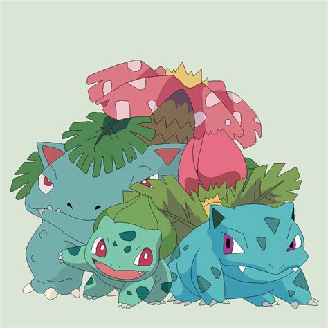 Pokemon Base 29~Bulbasaur Evolution~ by Xbox-DS-Gameboy on DeviantArt