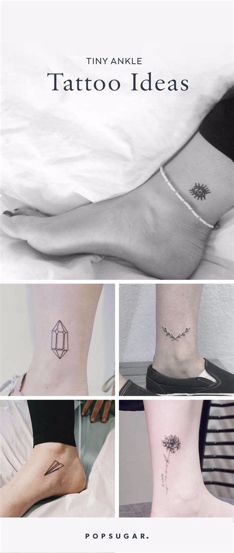 50+ Tiny Ankle Tattoos That Make the Biggest Statement | Ankle tattoo small, Inside ankle ...