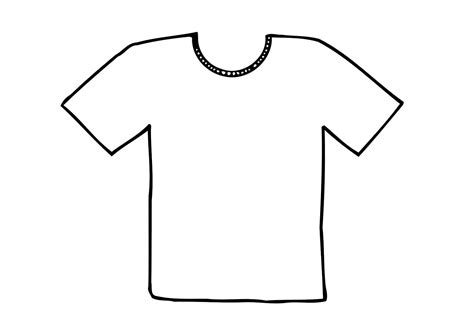 T Shirt Coloring Page - Coloring Home