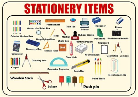 Premium Vector | Vector image of stationery items