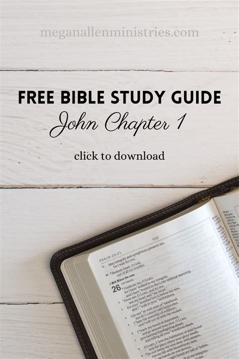 John 1 bible study free printable study guide – Artofit