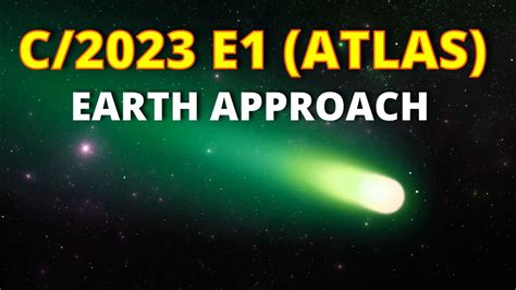Watch Live COMET C/2023 E1 (ATLAS) Closest Approach To Earth - YouTube
