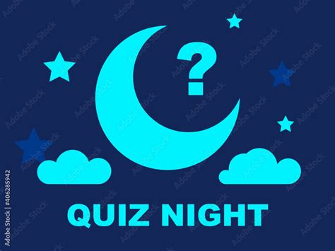 Quiz night concept. Vector illustration. Element template for design ...