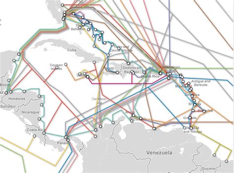 Submarine cable map – Caribbean (Telegeography)2 | ICT Pulse – The ...