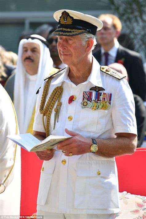 Prince Charles steps out in full military uniform to greet UK veterans ...