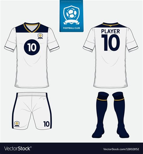 Set of soccer kit or football jersey template for football club. Flat ...