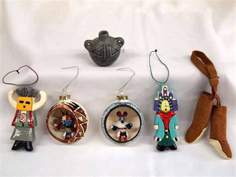 Collection of Native American Christmas Ornaments