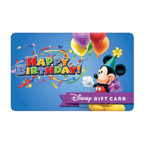 Disney Collectible Gift Card - Happy Birthday from Mickey