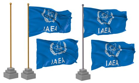 International Atomic Energy Agency, IAEA Flag Waving Different Style ...