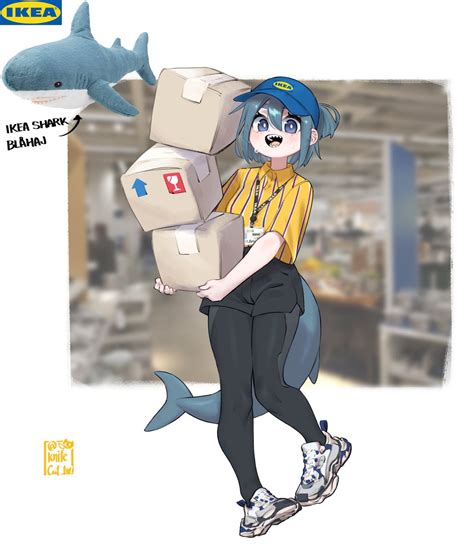IKEA Shark Blahaj (par KnifeCat_tw) : r/BLAHAJ