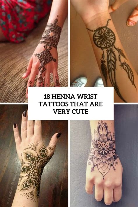 18 Henna Wrist Tattoos That Are Very Cute - Styleoholic