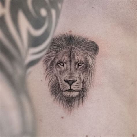 tiny lion tattoo | Lion tattoo, Mens lion tattoo, Small lion tattoo