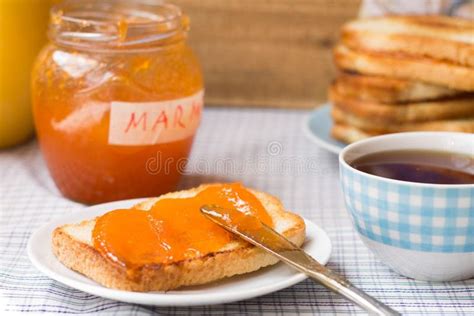 Toast with marmalade stock photo. Image of english, bread - 43904178 ...