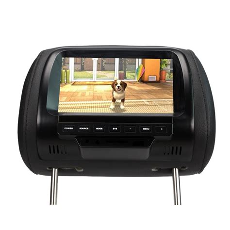 SH7038 7 Inches Car Monitor TFT LED Digital Screen Headrest Monitor Player for Car 2 Video input ...