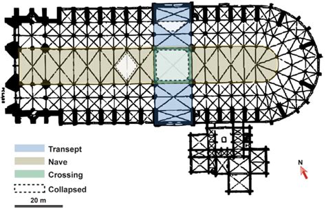 Notre Dame Cathedral Labeled Floor Plan | Viewfloor.co