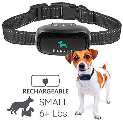 Barklo Small Dog Bark Collar for Small to Medium Dogs Rechargeable and ...