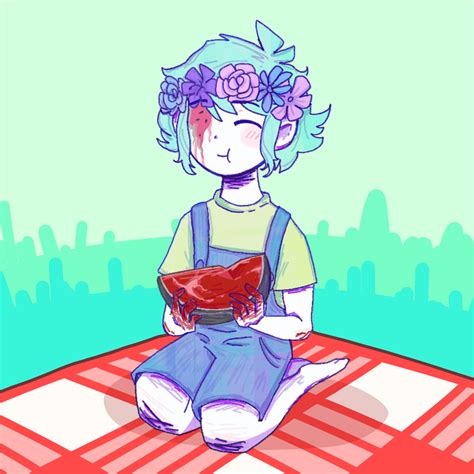 Basil Eats a Watermelon : r/OMORI