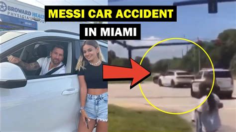 Messi almost had car accident in Miami - YouTube