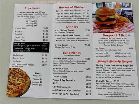 Menu at Dakota Inn pub & bar, Alsip, S Pulaski Rd