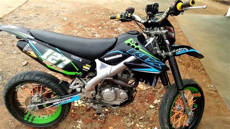 kawasaki KLX 150 supermoto modification - hear the sound SND racing ...