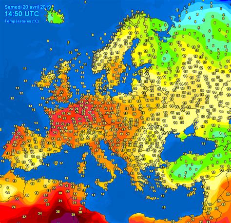 Current temperatures at 16:50 CET. Let's hope this isn't a sign of yet another summer with 35 ...