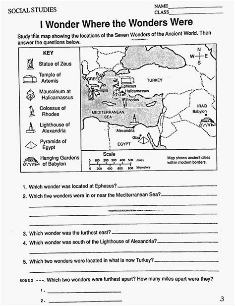 Printable Social Studies Worksheets