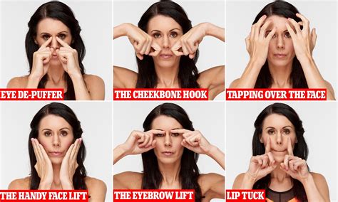 Yoga for the face! Ingenious new exercises to help banish wrinkles | Face yoga facial exercises ...