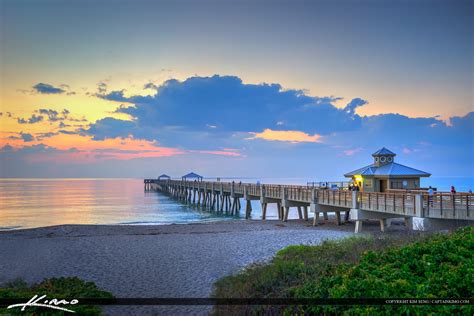 Juno Beach Pier Early Morning at Park | HDR Photography by Captain Kimo