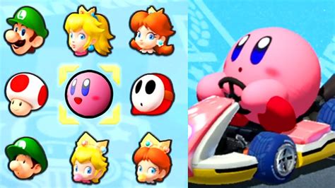 Kirby in Mario Kart 8 Deluxe! (Moon Cup) - YouTube