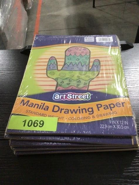 5 packs of Manila drawing paper(9X12) | Live and Online Auctions on ...