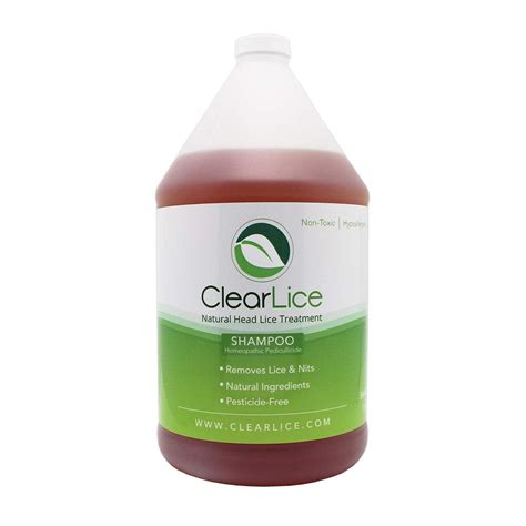 Clearlice Gallon Size Lice Treatment Shampoo - Natural and Effective ...