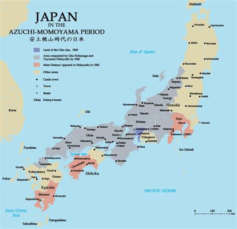 Medieval japan map - Map of medieval japan (Eastern Asia - Asia)