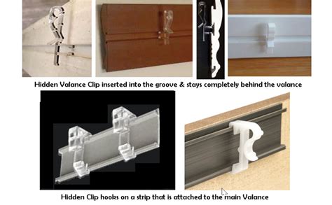 Amazon.com: Qty 8. Hidden Valance Clip for Wood, Faux Wood, Venetian ...