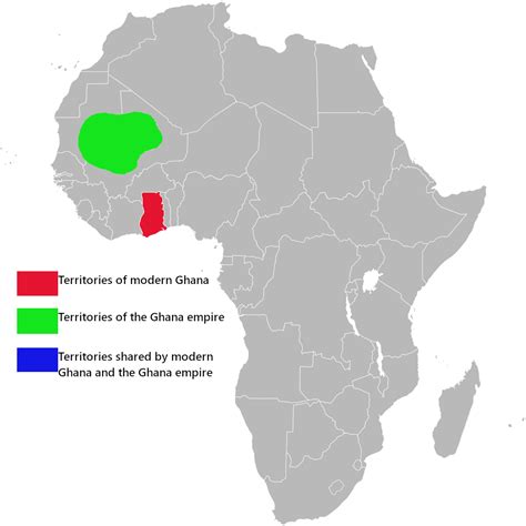 A map showing the similarities between Ghana empire and modern Ghana : r/MapPorn