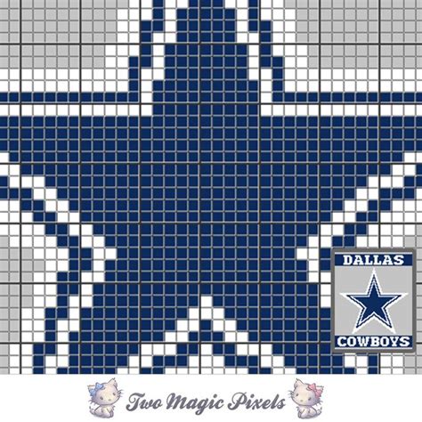 Dallas Cowboys Logo crochet blanket by TwoMagicPixels on Zibbet ...