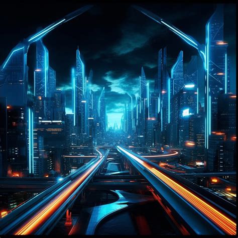 2023 Tron City Background Digital Image Art in 5k Streaming - Etsy