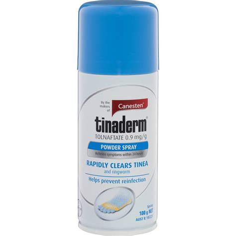 Canesten Tinaderm Antifungal Powder Spray 100g | Woolworths