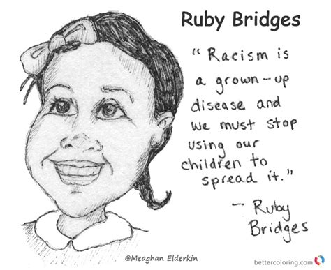 Ruby Bridges Coloring Page Printable