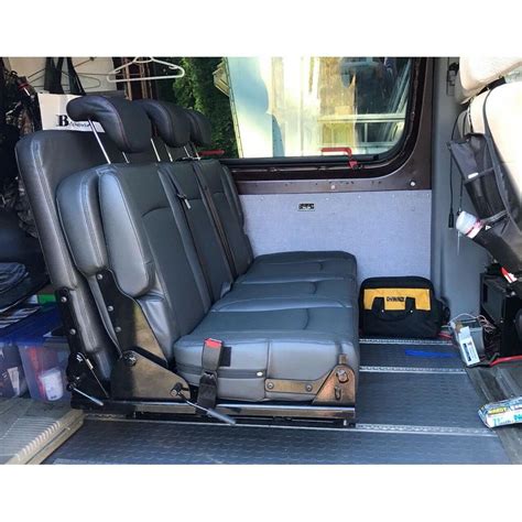 Sprinter Van Folding Seat Bed | 1, 2, or 3 Passenger | Sprinter van, Folding seat, Sprinter