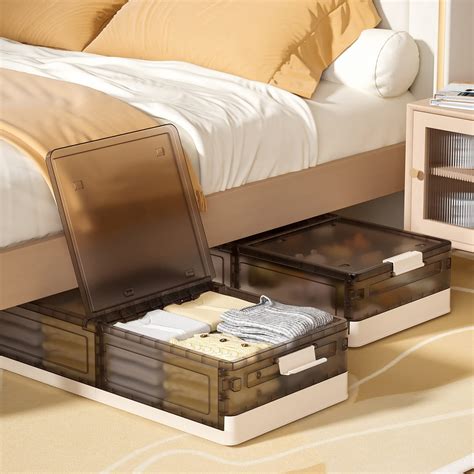 Under Bed Storage Containers, Stackable Under Bed Rolling Storage ...