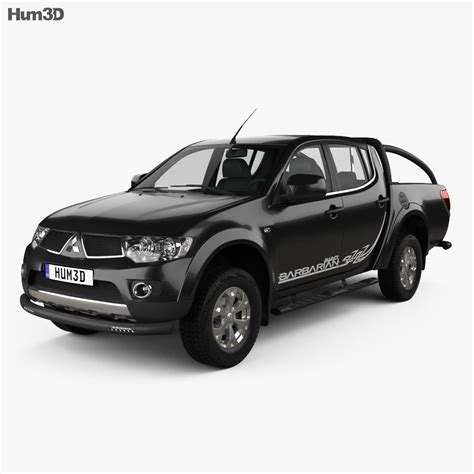 Mitsubishi L200 Triton Barbarian Black 2015 3D model - Vehicles on Hum3D