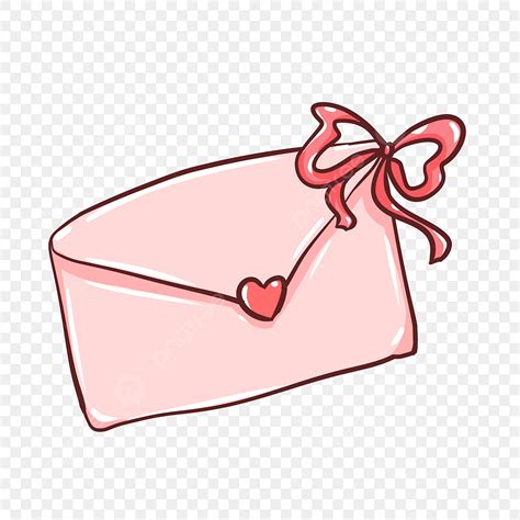 Love Envelope Clipart Hd PNG, Pink Envelope Ribbon Love Sweet ...