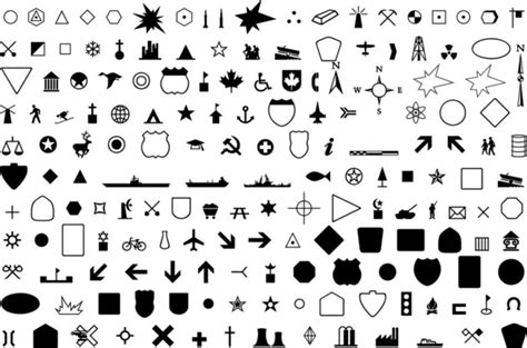 World Map Key Symbols