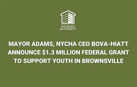 NYCHA Receives $1.3 Million Federal Grant for Youth in Brownsville - The NYCHA Journal