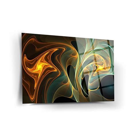 Inspiring Wall Decor, Glass Wall Art, Frameless Free Floating Tempered ...