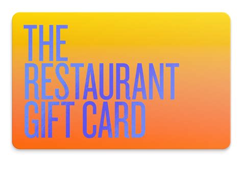 The Restaurant Card – TCN Choice Cards