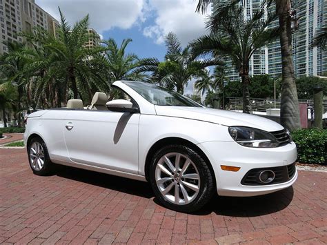 2015 Volkswagen Eos 2dr Convertible Komfort 95203 Miles Pure White Convertible 2 - Used ...