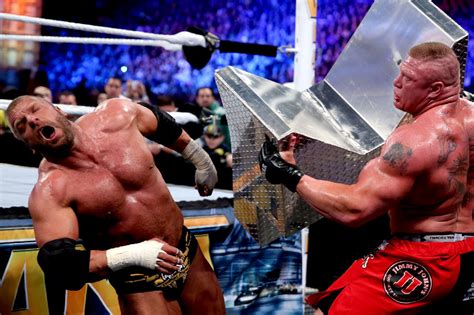 Triple H vs. Brock Lesnar Delivered at WrestleMania 29 | Bleacher ...