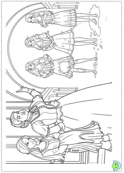 Barbie and the three Musketeers Coloring page- DinoKids.org